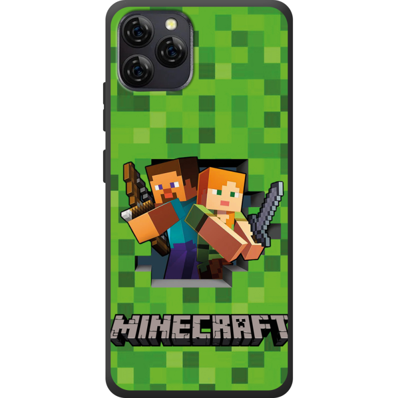 Чохол BoxFace Blackview A95 Майнкрафт Стів і Алекс