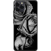 Чохол BoxFace Blackview A95 Black and White Roses