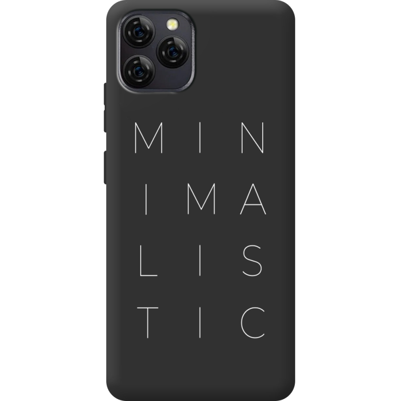 Чорний чохол BoxFace Blackview A95 Minimalistic