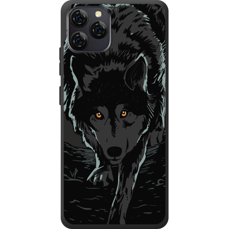 Чорний чохол BoxFace Blackview A95 Wolf