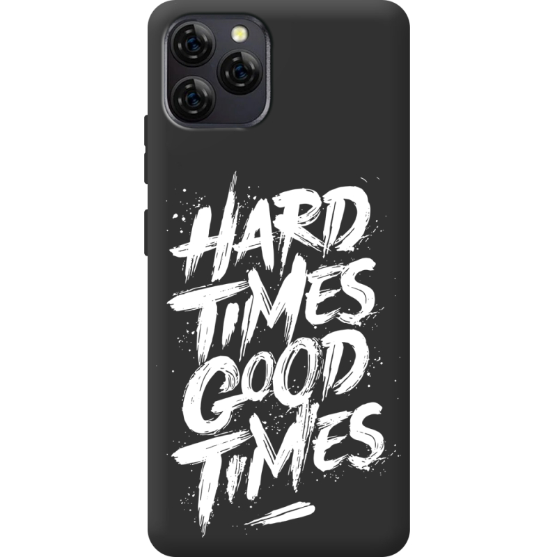 Чорний чохол BoxFace Blackview A95 Hard Times Good Times