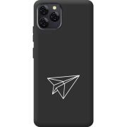 Чорний чохол BoxFace Blackview A95 Paper Plane