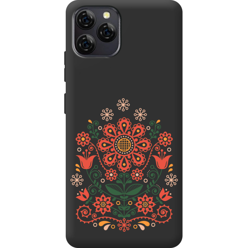 Чорний чохол BoxFace Blackview A95 Ukrainian Ornament