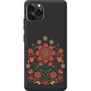 Чорний чохол BoxFace Blackview A95 Ukrainian Ornament