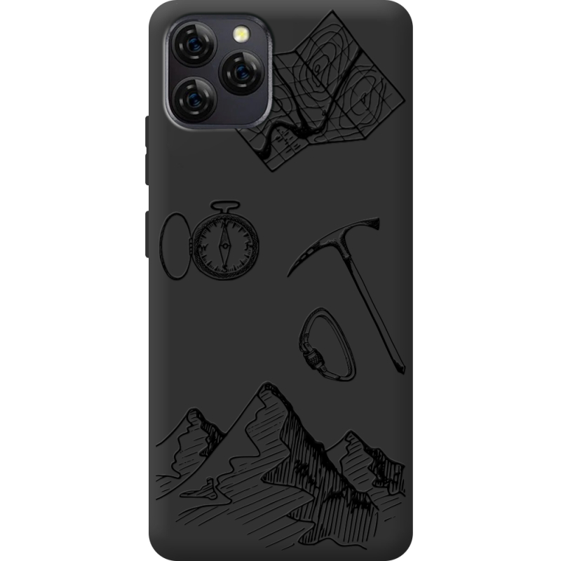 Чорний чохол BoxFace Blackview A95 Mountains