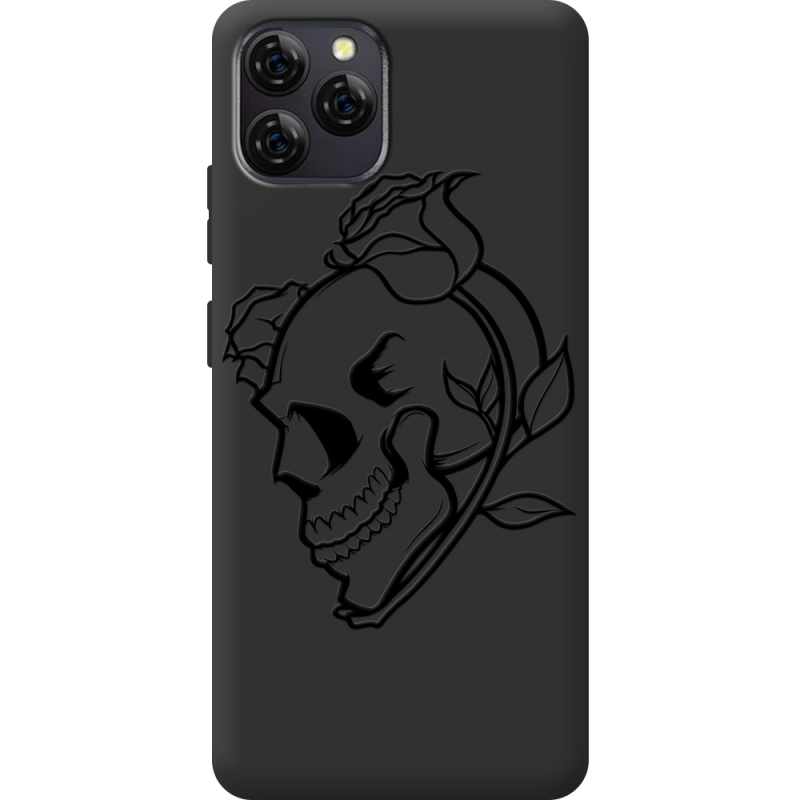 Чорний чохол BoxFace Blackview A95 Skull and Roses