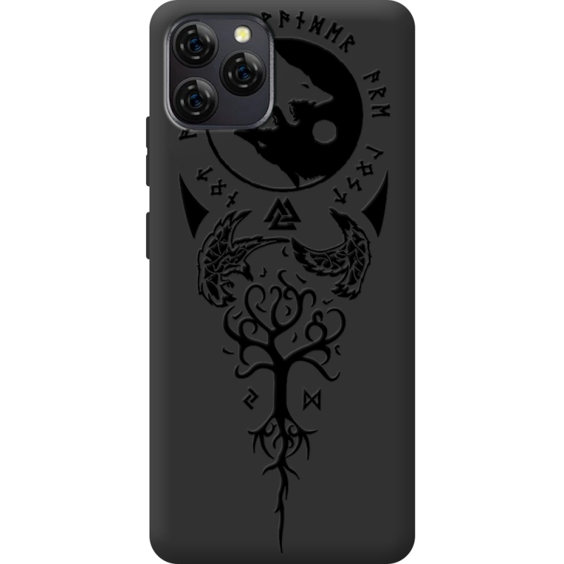 Чорний чохол BoxFace Blackview A95 Hugin and Munin