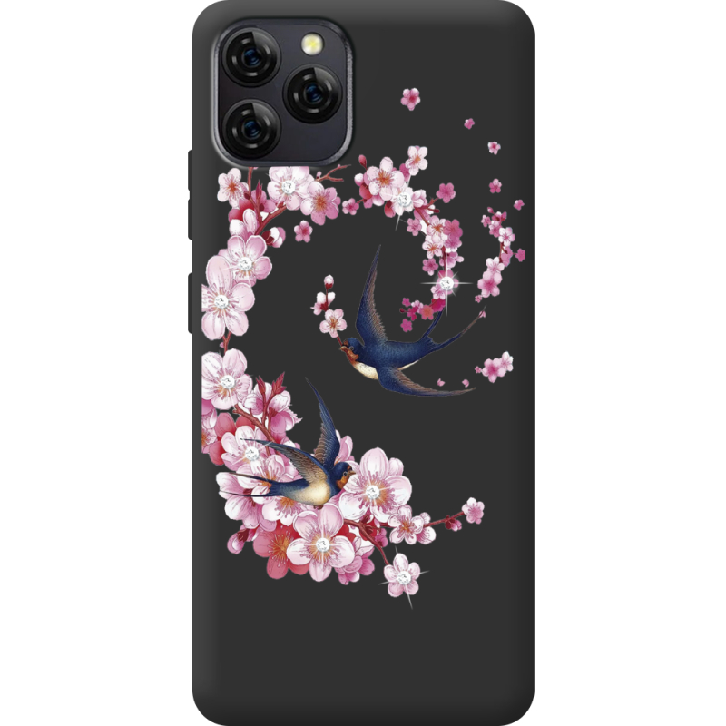 Чохол зі стразами Blackview A95 Swallows and Bloom
