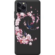 Чохол зі стразами Blackview A95 Swallows and Bloom