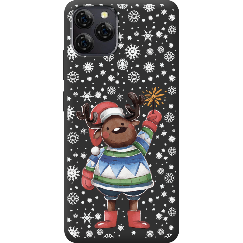 Прозорий чохол BoxFace Blackview A95 Christmas Deer with Snow