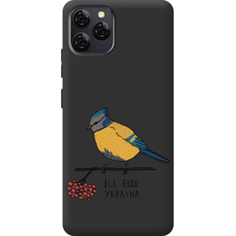 Прозорий чохол BoxFace Blackview A95 Синиця і калина