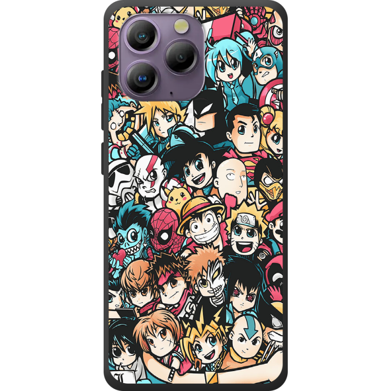 Чохол BoxFace Blackview A96 Anime Stickers