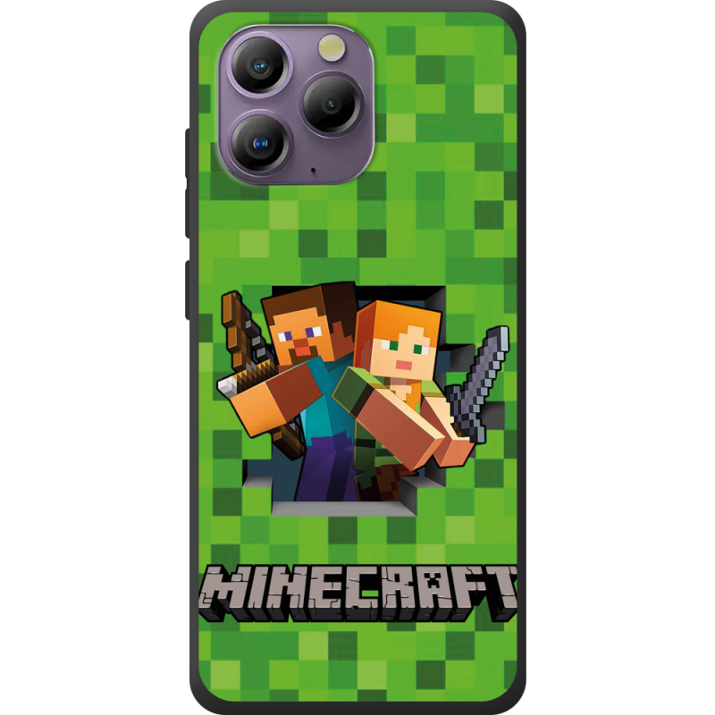 Чохол BoxFace Blackview A96 Майнкрафт Стів і Алекс