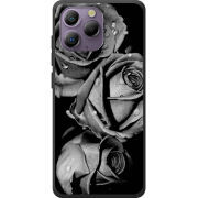 Чохол BoxFace Blackview A96 Black and White Roses