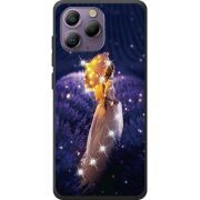 Чохол зі стразами Blackview A96 Girl with Umbrella