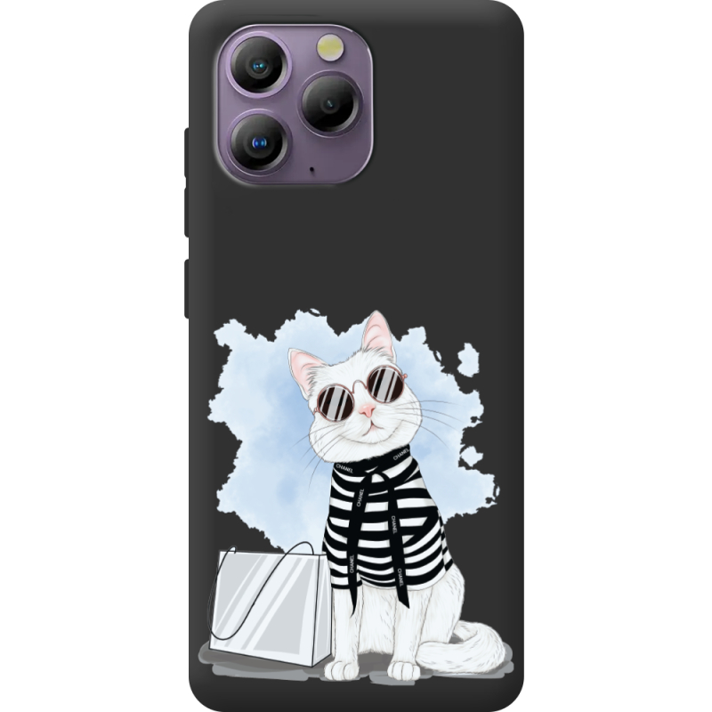 Прозорий чохол BoxFace Blackview A96 Cat Style