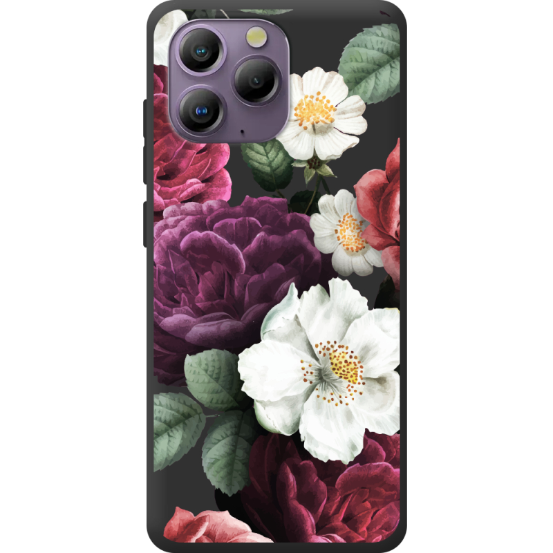 Прозорий чохол BoxFace Blackview A96 Floral Dark Dreams