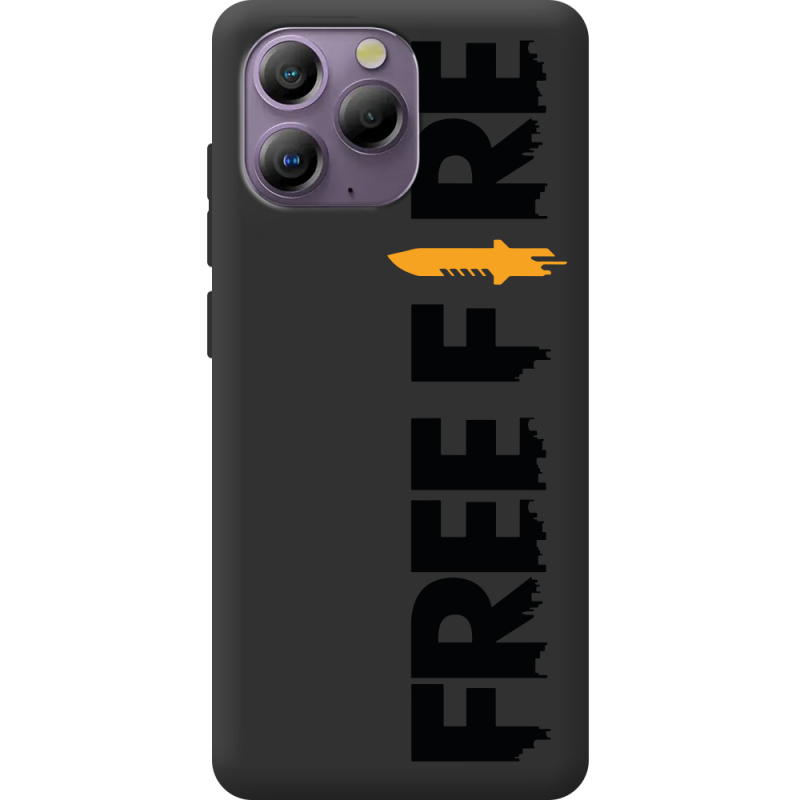 Прозорий чохол BoxFace Blackview A96 Free Fire Black Logo