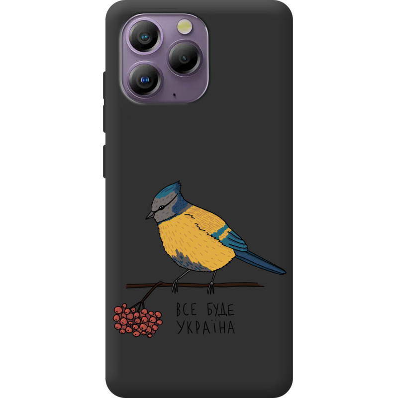 Прозорий чохол BoxFace Blackview A96 Синиця і калина