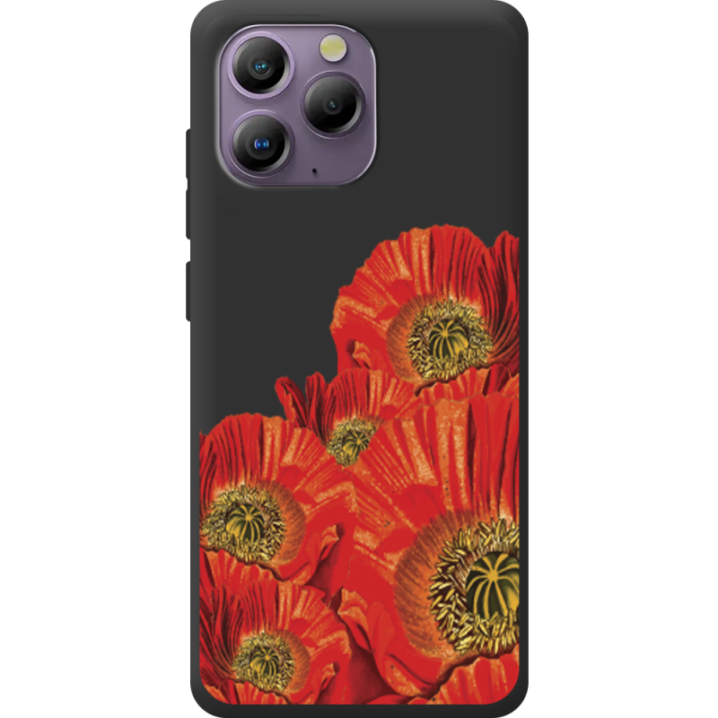 Прозорий чохол BoxFace Blackview A96 Red Poppies