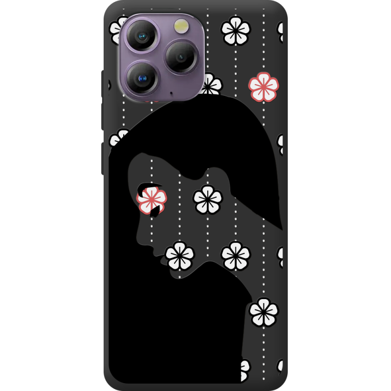 Чорний чохол BoxFace Blackview A96 Flower Hair