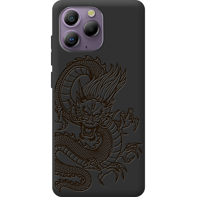 Чорний чохол BoxFace Blackview A96 Chinese Dragon