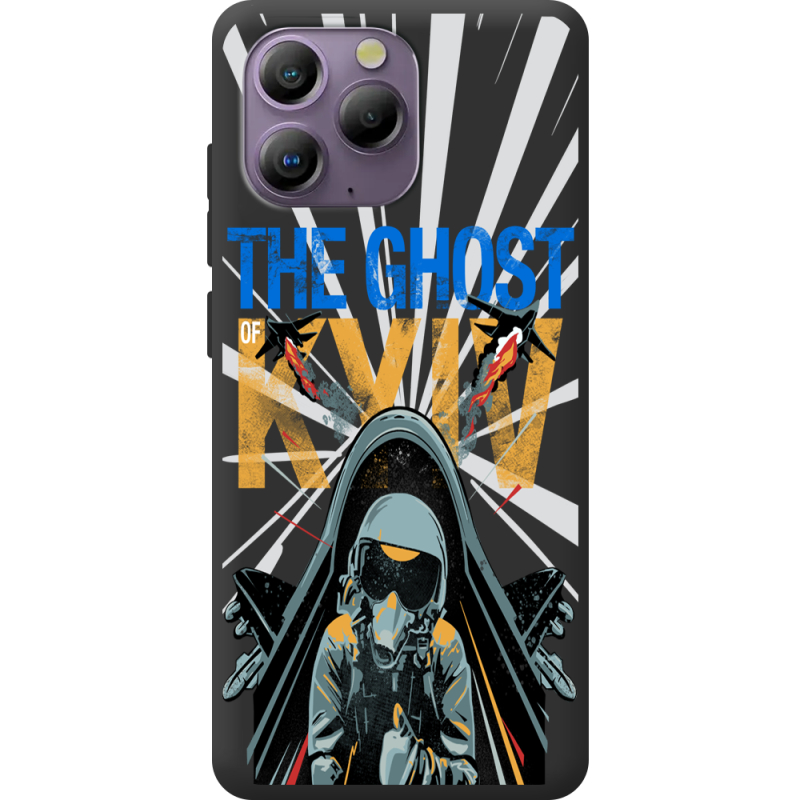 Чорний чохол BoxFace Blackview A96 Привид Києва в дії