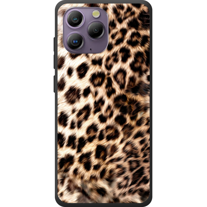 Чорний чохол BoxFace Blackview A96 Леопардовий