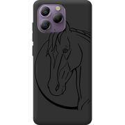 Чорний чохол BoxFace Blackview A96 Horse