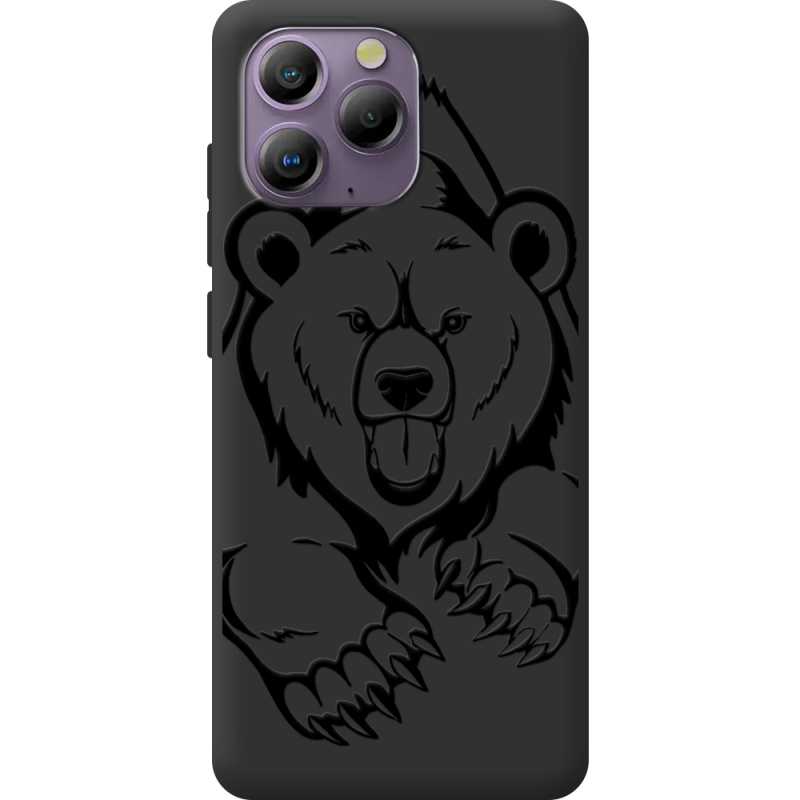 Чорний чохол BoxFace Blackview A96 Grizzly Bear