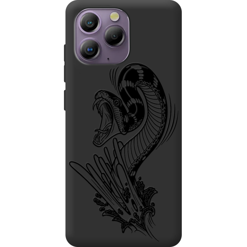 Чорний чохол BoxFace Blackview A96 Snake