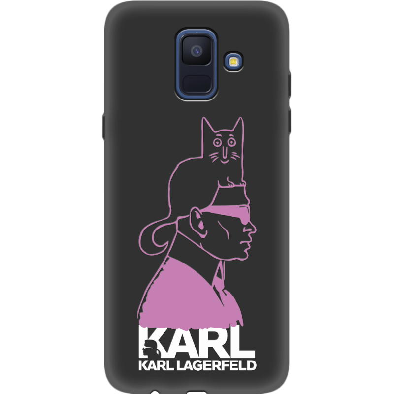 Черный чехол Uprint Samsung A600 Galaxy A6 2018 Pink Karl