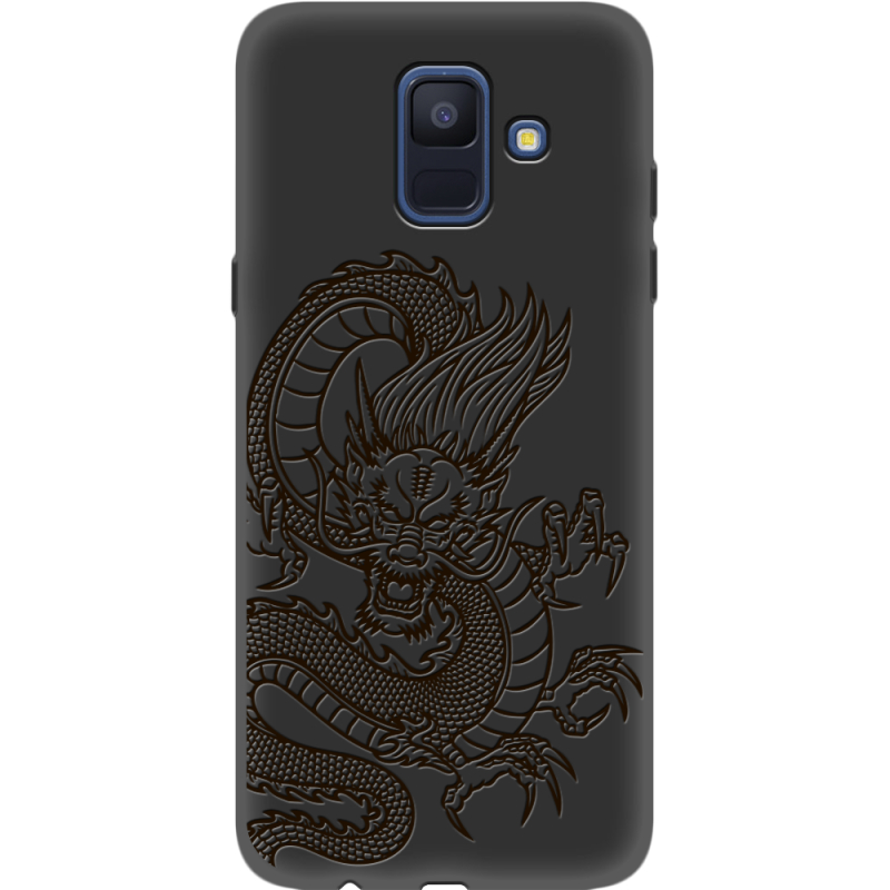 Черный чехол Uprint Samsung A600 Galaxy A6 2018 Chinese Dragon