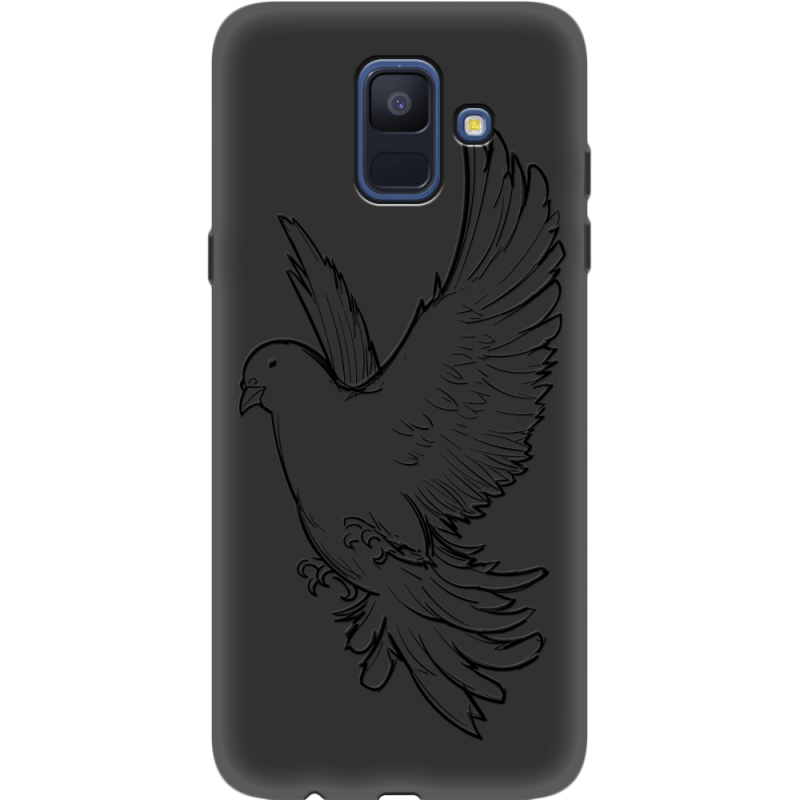 Черный чехол Uprint Samsung A600 Galaxy A6 2018 Dove
