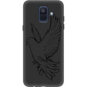 Черный чехол Uprint Samsung A600 Galaxy A6 2018 Dove