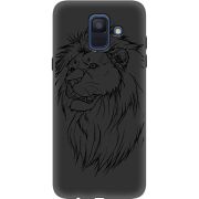 Черный чехол Uprint Samsung A600 Galaxy A6 2018 Lion