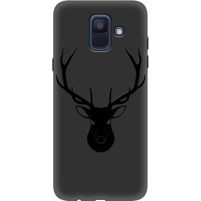 Черный чехол Uprint Samsung A600 Galaxy A6 2018 Deer