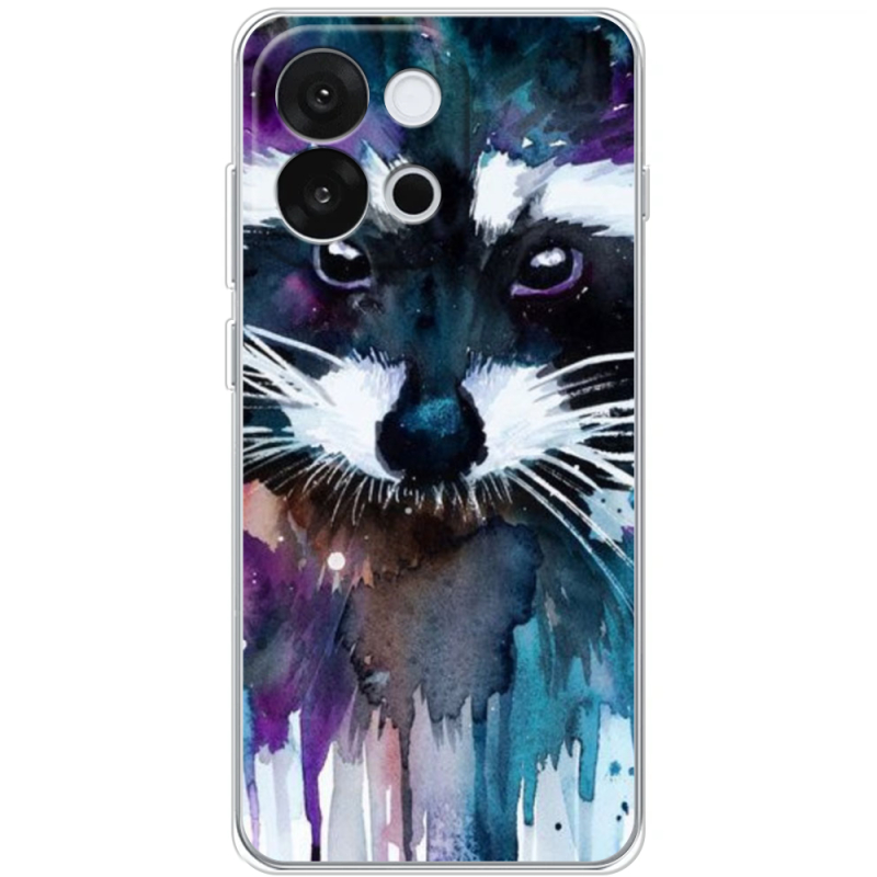 Чохол BoxFace OnePlus 13T Акварельный енот