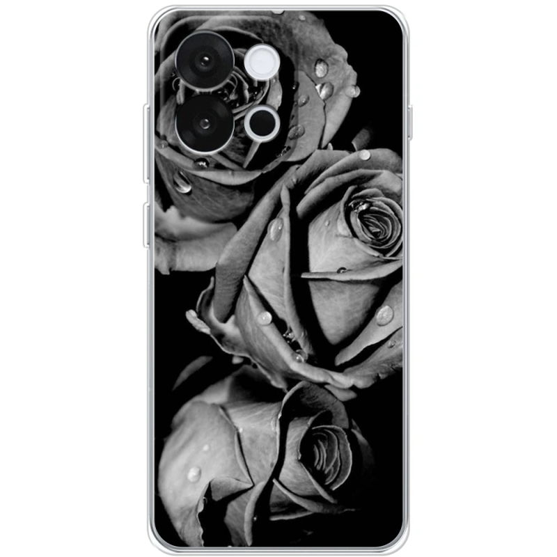 Чохол BoxFace OnePlus 13T Black and White Roses