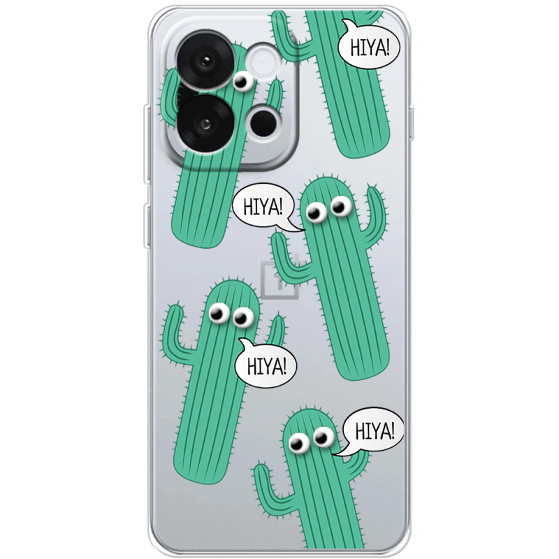 Прозорий чохол BoxFace OnePlus 13T с 3D-глазками HIYA