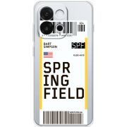 Прозорий чохол BoxFace OnePlus 13T Ticket Springfield
