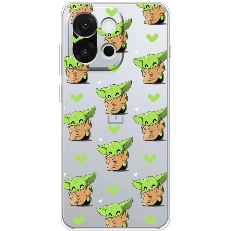 Прозорий чохол BoxFace OnePlus 13T Pattern Baby Yoda