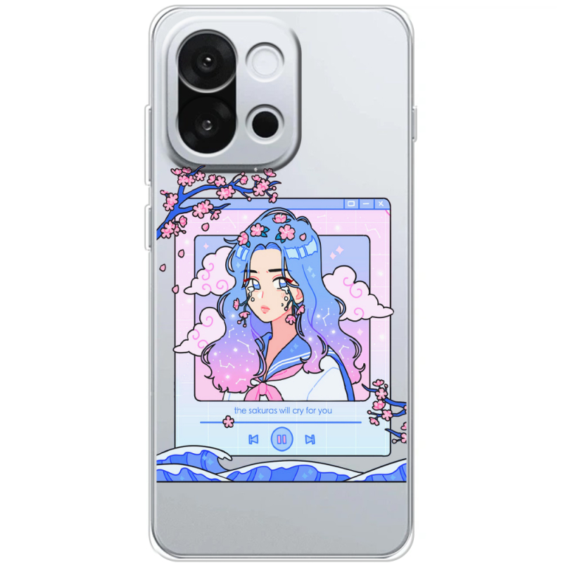 Прозорий чохол BoxFace OnePlus 13T The Sakuras Will Cry For You