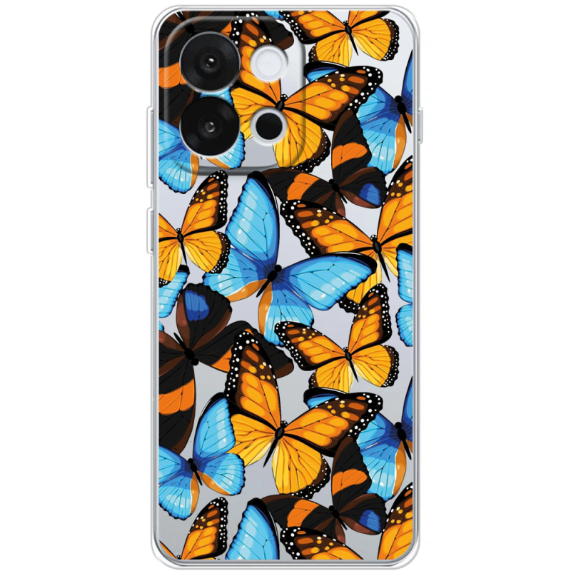 Прозорий чохол BoxFace OnePlus 13T Butterfly Morpho