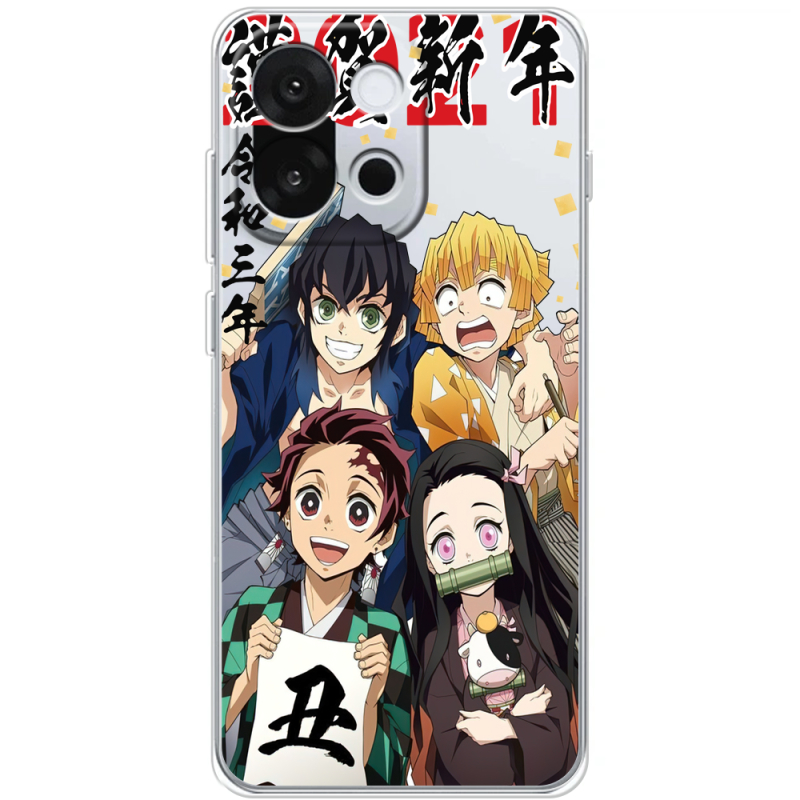 Прозорий чохол BoxFace OnePlus 13T Незуко та друзі