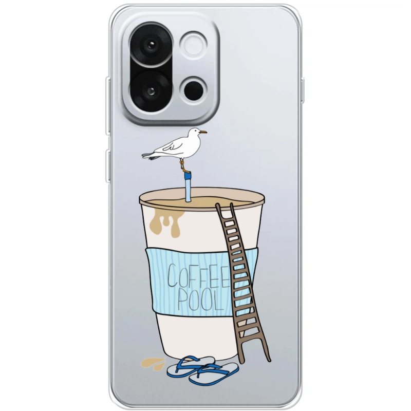 Прозорий чохол BoxFace OnePlus 13T Segull in Cofee Pool