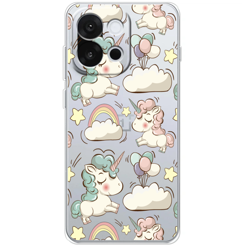 Прозорий чохол BoxFace OnePlus 13T Unicorns