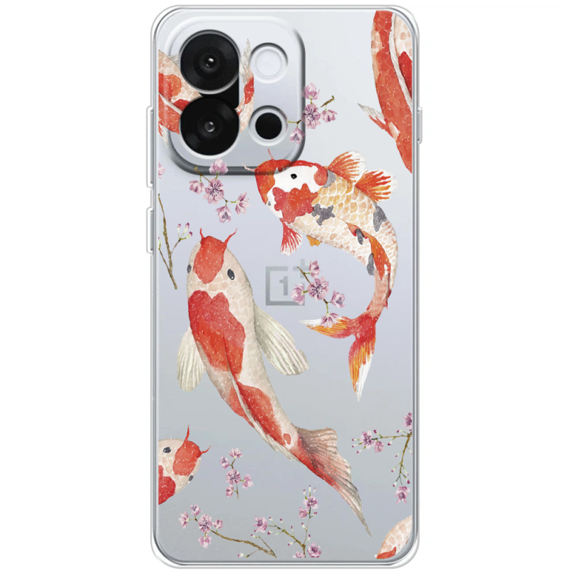 Прозорий чохол BoxFace OnePlus 13T Japanese Koi Fish