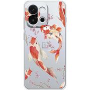Прозорий чохол BoxFace OnePlus 13T Japanese Koi Fish