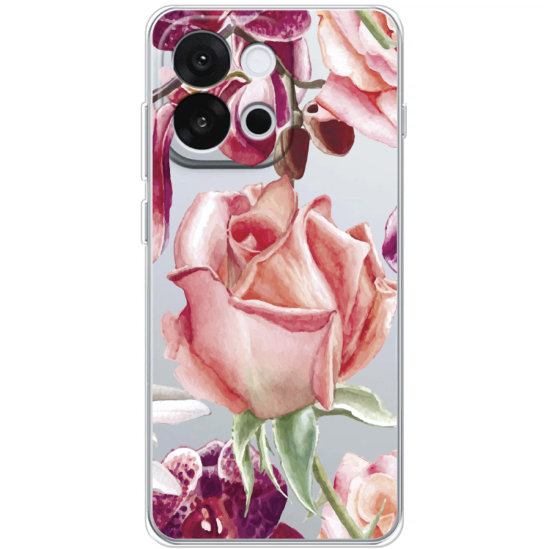 Прозорий чохол BoxFace OnePlus 13T Rose